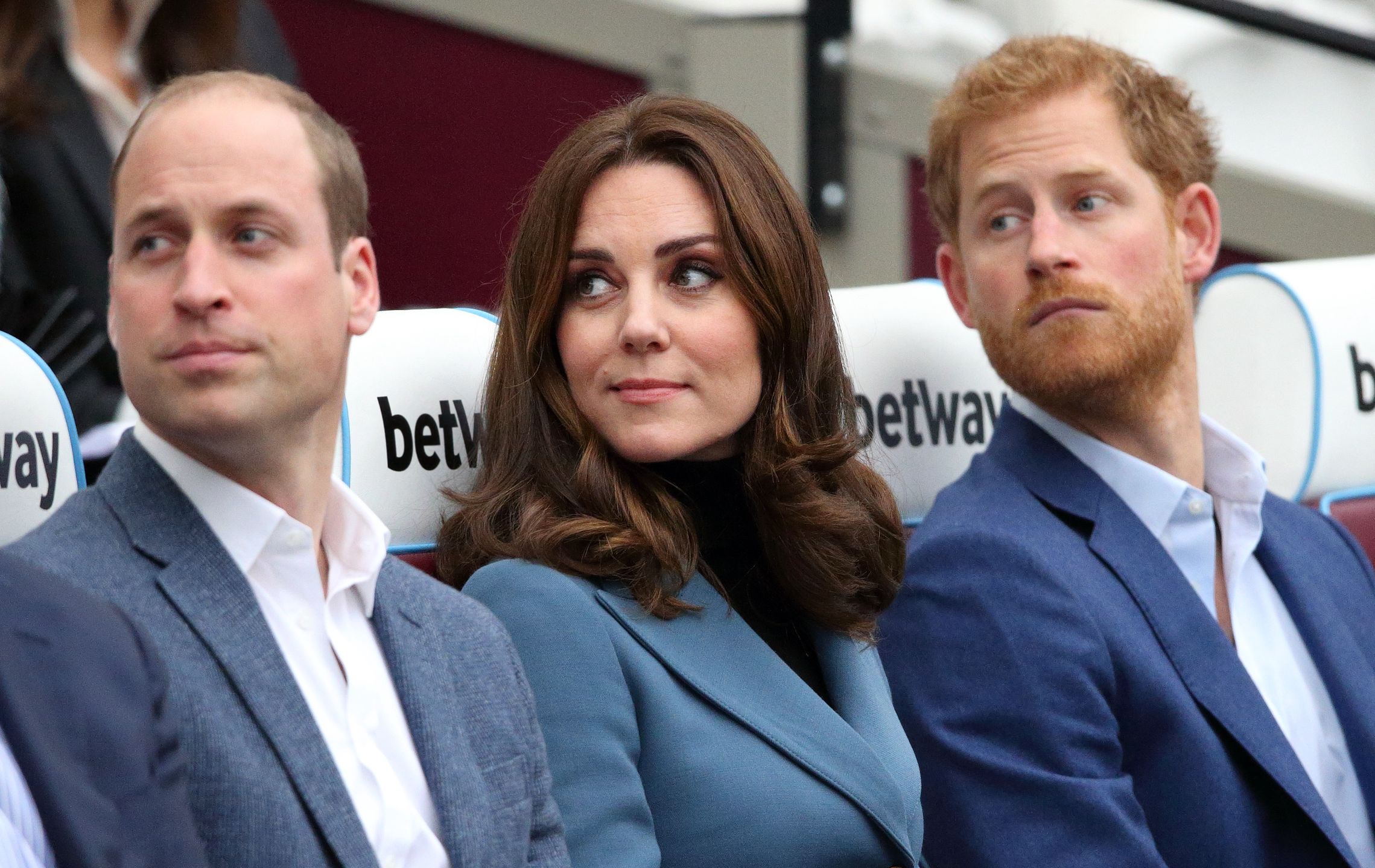 księżna Kate, książę William, książę Harry