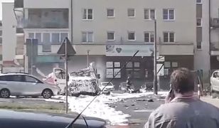 Wybuch samochodu w Warszawie. Reporter WP jest na miejscu