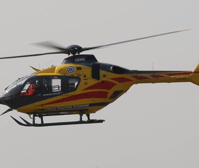 Pomorskie. Kobieta wjechała samochodem w drzewo. Wezwano śmigłowiec ratunkowy