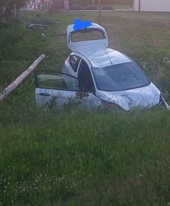 Groźny wypadek pod Lęborkiem. "Z auta wypadł fotelik"