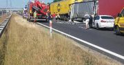 Poznań: wypadek na A2. Zderzenie 4 tirów i 2 aut osobowych