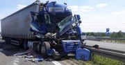 Wypadek trzech tirów na autostradzie A4. Potężny korek