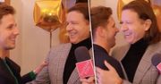 Radek Majdan gratuluje Antkowi ciąży Joanny Opozdy przed naszą kamerą. Padły wzruszające słowa [WIDEO]