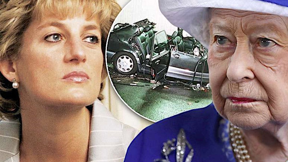 Królowa Elżbieta II, Księżna Diana, wypadek