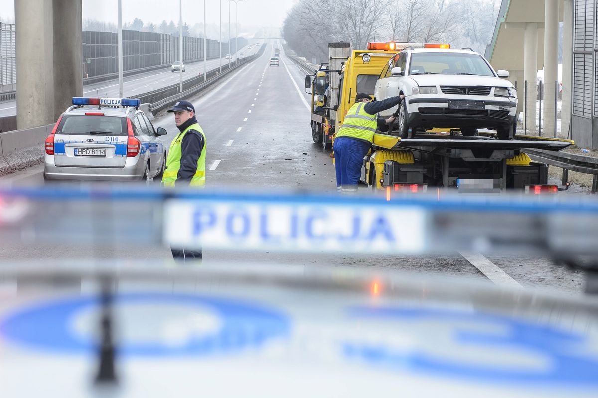 Wypadek na A1: pas ruchu w kierunku Łodzi zablokowany