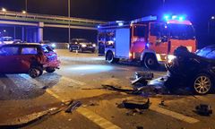 Nowe Grocholice pod Warszawą. Zderzyły się trzy samochody na trasie S8