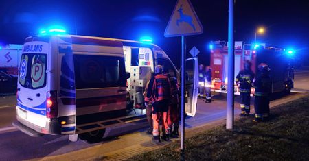 Tragiczny wypadek pod Łomżą. Zabity i ranni na DK63