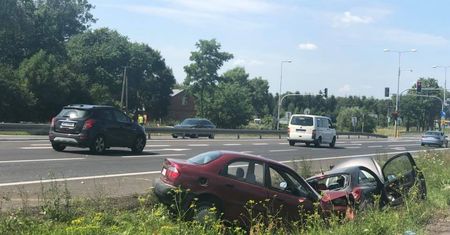 Trasa na Gdańsk zablokowana. Zderzenie dwóch samochodów w Kroczewie