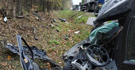 Śmiertelny wypadek pod Warszawą. Zginął pod kołami tira