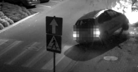 Przewrócił znak, ściął drzewo i uciekł. Był kompletnie pijany