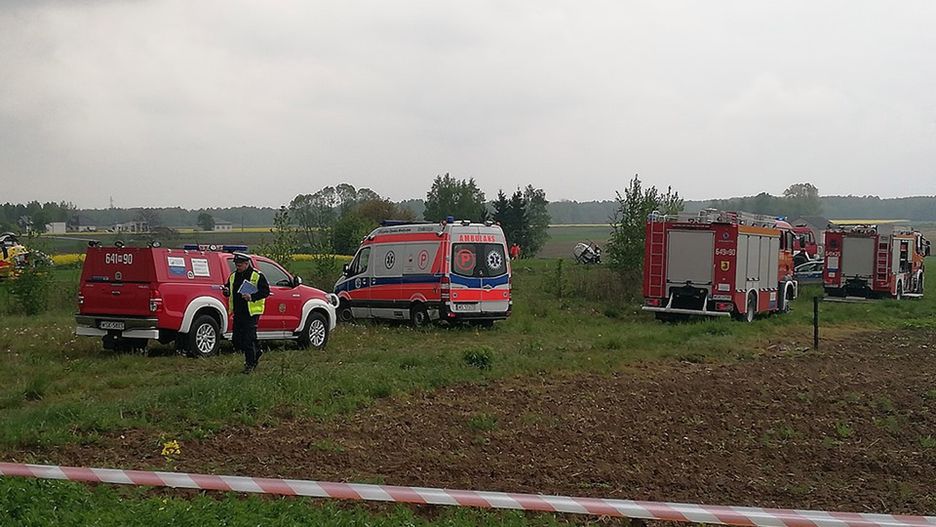 Na polu wylądował śmigłowiec LPR