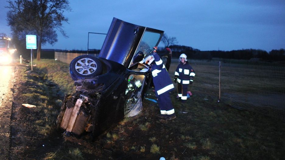 Do wypadku doszło pod Lesznem w połowie marca