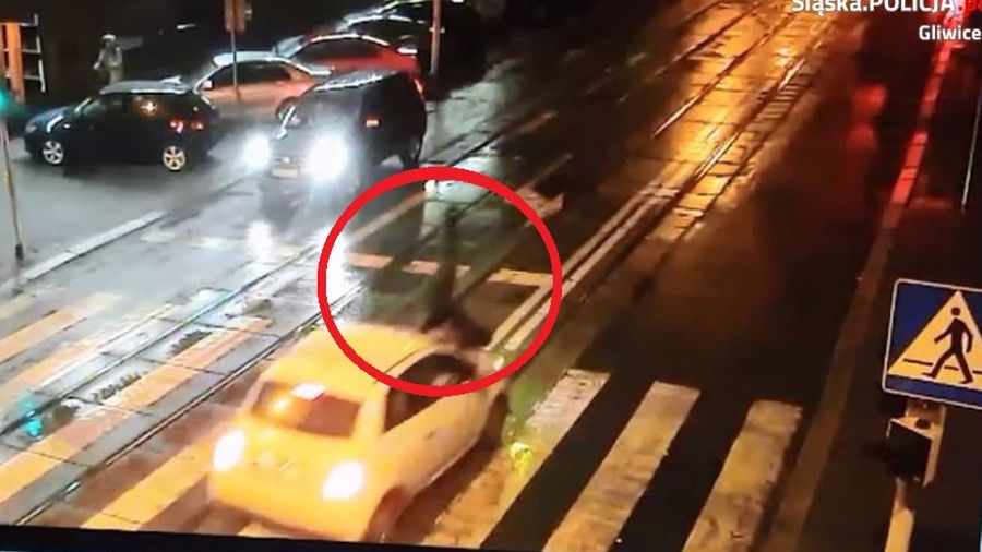 Policja opublikowała filmik z potrącenia w Gliwicach