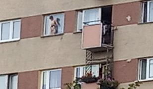 Warszawa. Chłopiec zamknięty na parapecie siódmego piętra