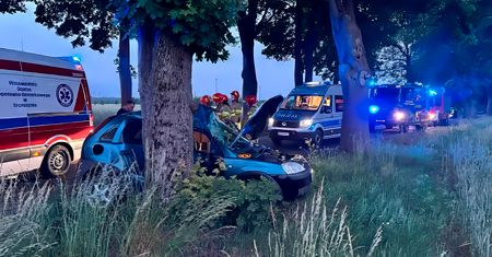 Śmiertelny wypadek na DW nr 163 w pobliżu Kłębowca
