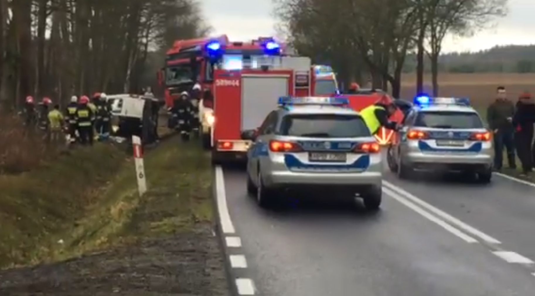Bukowice. Tragedia na drodze. Na miejscu pracują służby