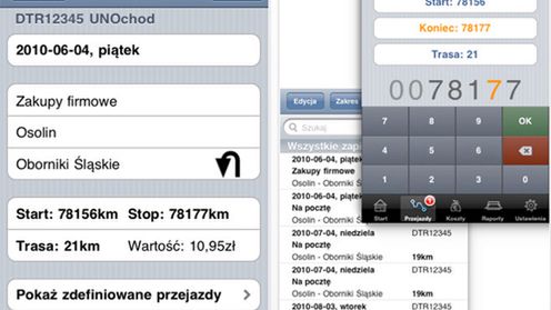 Ewidencja Przebiegu Pojazdu – KONKURS 1