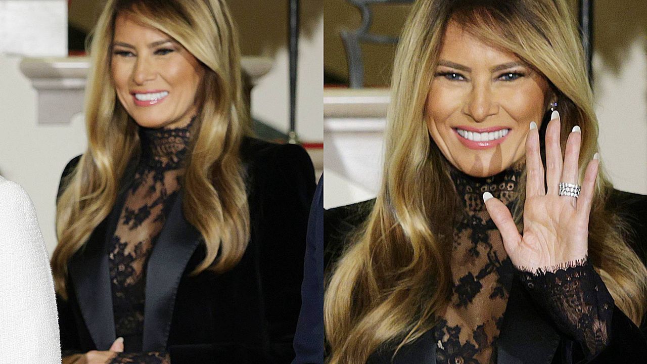 Melania Trumo na balu świątecznym
