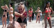 Basia i Sara z "Hotelu Paradise" opalają się na plaży w kostiumach nie pozostawiających zbyt wiele dla wyobraźni (ZDJĘCIA)