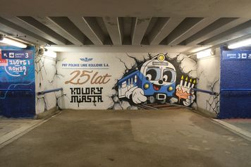 Kolejowe graffiti w tunelu przystanku Lublin Północny. Pierwsza taka akcja z artystami w Polsce