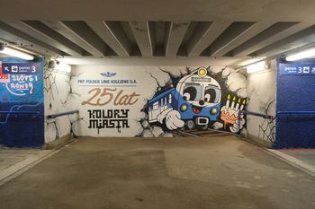 Kolejowe graffiti w tunelu przystanku Lublin Północny. Pierwsza taka akcja z artystami w Polsce