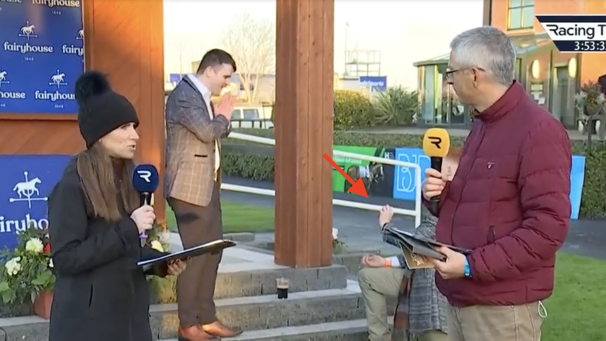 Oświadczyny podczas wyścigów 