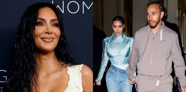 Kim Kardashian i Lewis Hamilton już nie kryją się z uczuciami. W drodze na randkę TRZYMALI SIĘ ZA RĘCE. Robi się coraz poważniej? (FOTO)