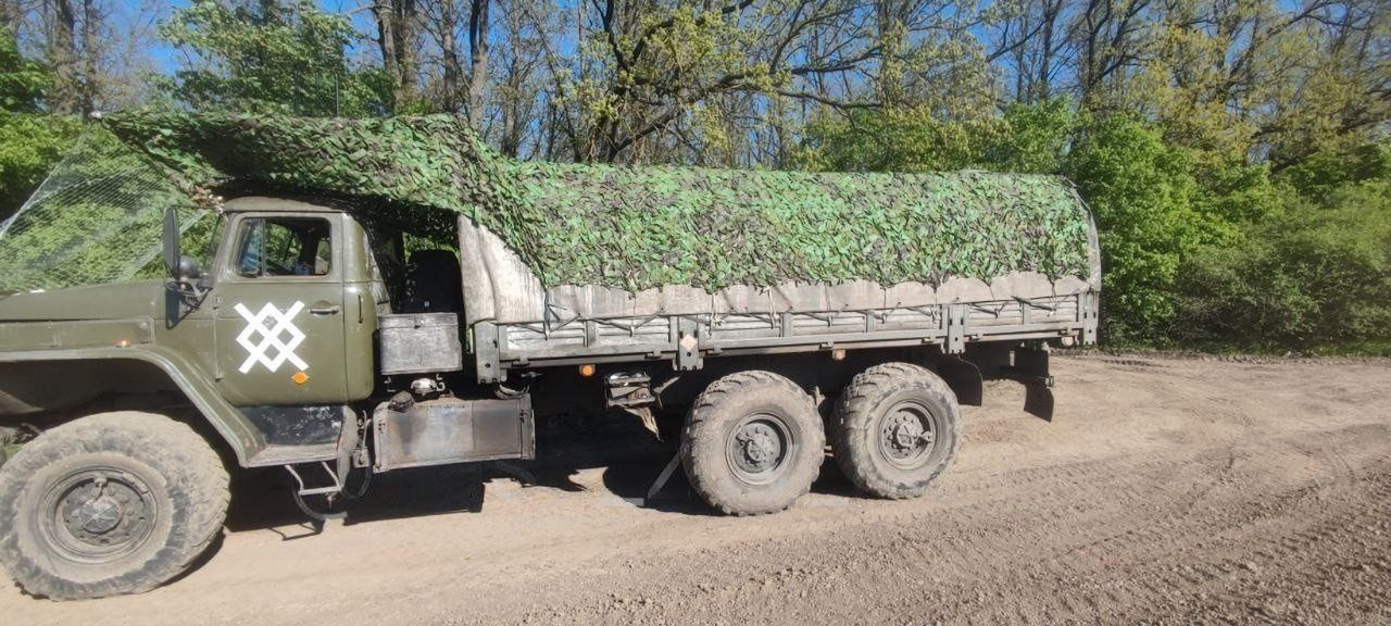 Ural lorry with a new identification symbol