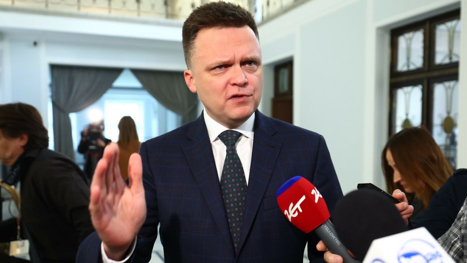 O?wiadczenie lider�w partii opozycyjnych
24.10.2023 Warszawa Oswiadczenie liderow opozycji Przewodniczacego Platformy Obywatelskiej - Donalda Tuska, Przewodniczacego Polska 2050 - Szymona Holowni, Prezesa Polskiego Stronnictwa Ludowego - Wladys?awa Kosiniaka-Kamysza i Przewodniczacego Nowej Lewicy - Wlodzimierza Czarzastego przed konsultacjami z prezydentem po wyborach parlamentarnych na temat tworzenia nowego rzadu
 fot Andrzej Iwanczuk/REPORTER
n/z: , Szymon Holownia,
Andrzej Iwanczuk/REPORTER