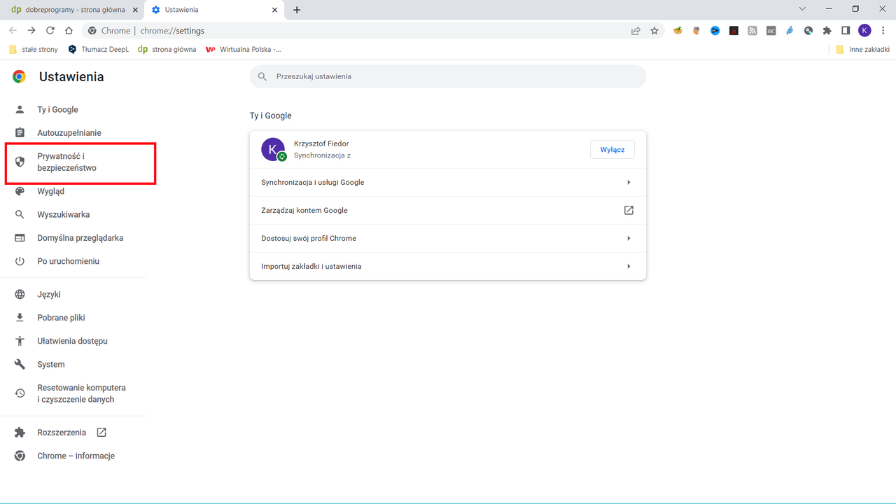 Google Chrome: Prywatność i bezpieczeństwo
