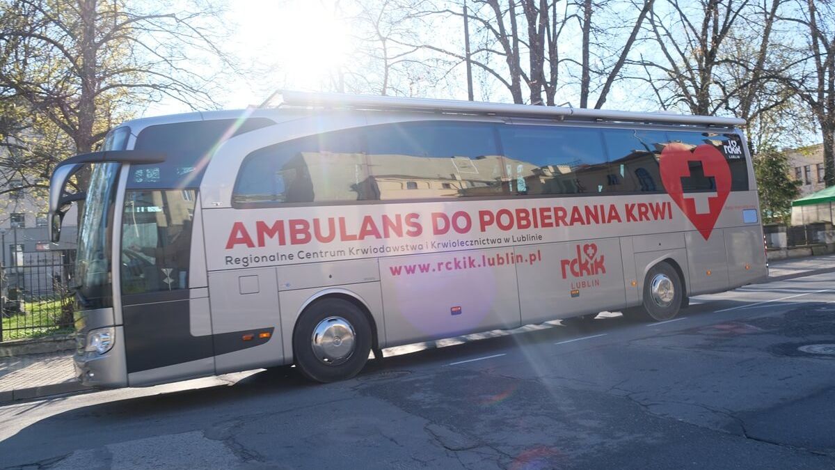 Ambulans do pobierania krwi RCKiK Lublin