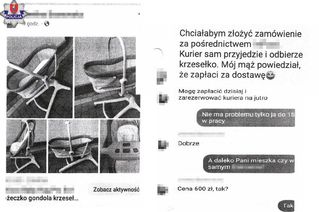 Chciała sprzedać łóżeczko, straciła ponad 8 tysięcy złotych