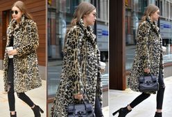 LOOK OF THE DAY: Gigi Hadid w panterkowym płaszczu