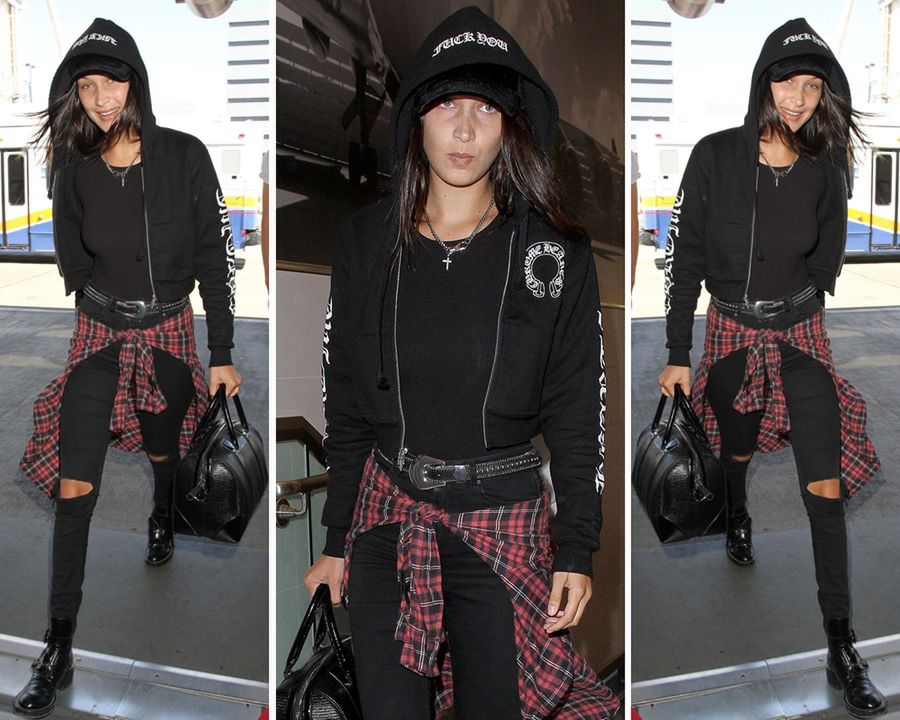 LOOK OF THE DAY: Bella Hadid w stylu punk