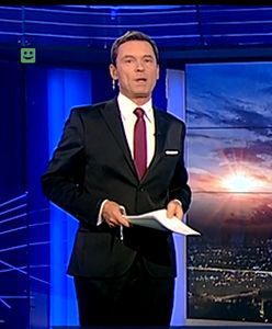 "Wiadomości": logo programu Polsatu w informacyjnym serwisie TVP