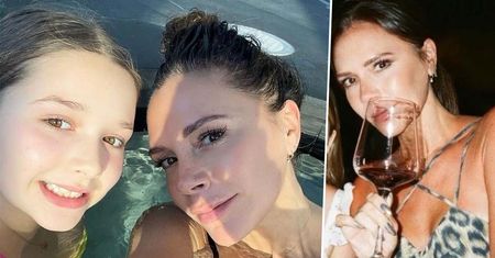 Victoria Beckham traktuje dziesięcioletnią córkę jak dorosłą? Zdjęcie dziewczynki z kieliszkiem wprawiło fanów w osłupienie
