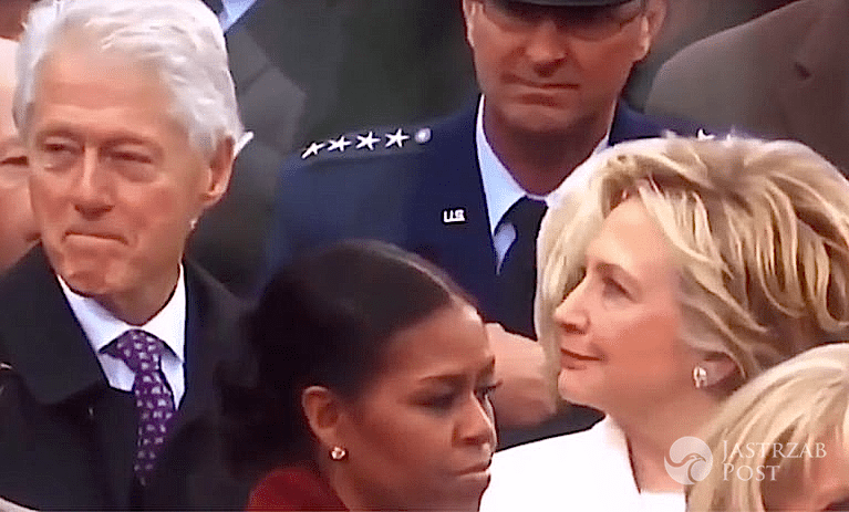 Co robił Bill Clinton kiedy myślał, że nikt nie patrzy? Mina jego żony Hillary mówi więcej niż tysiąc słów [Wideo]