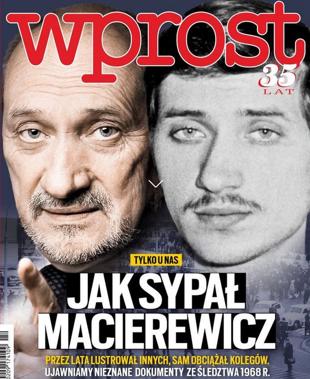 W poniedziałkowym "Wprost" głównym tematem są nieznane dokumenty ze śledztwa Antoniego Macierewicza