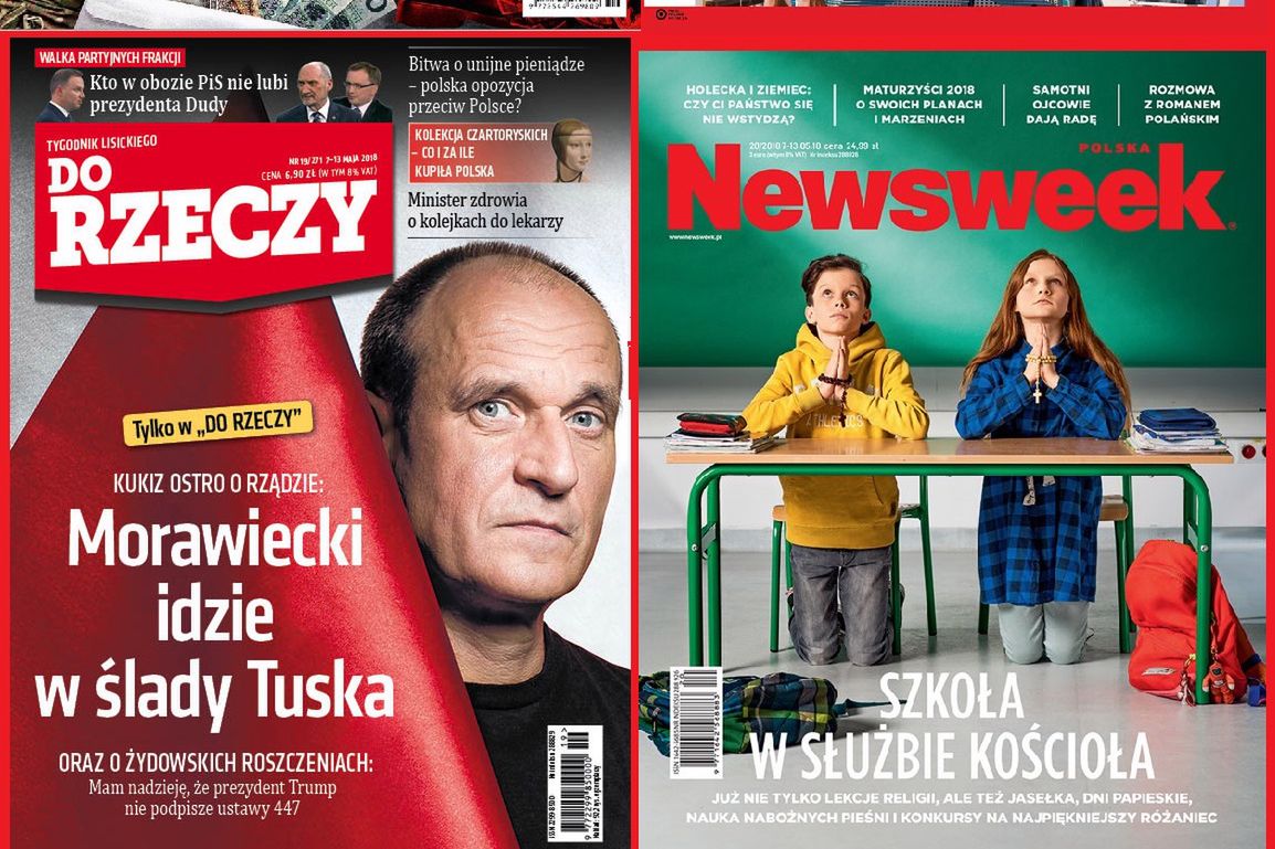 Okładki tygodników. Kukiz w "Do Rzeczy", "Wprost" o Polkach w Dubaju