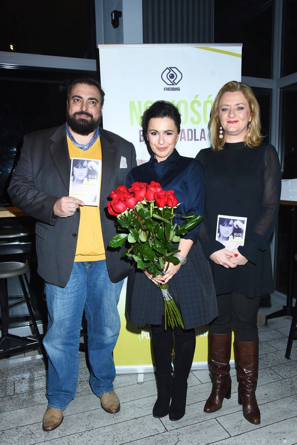 Beata Tadla i Tomasz Sekielski na premierze książki dziennikarki