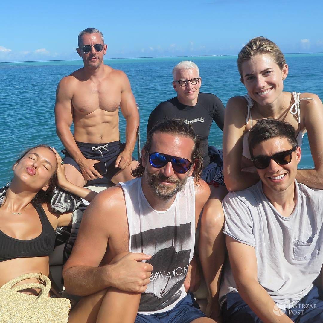 Bradley Cooper i Irina Shayk z przyjaciółmi na wakacjach na Tahiti