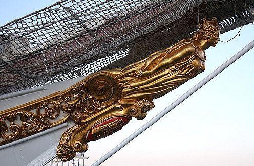 Galion/aflaston żaglowca Juan Sebastian de Elcano 