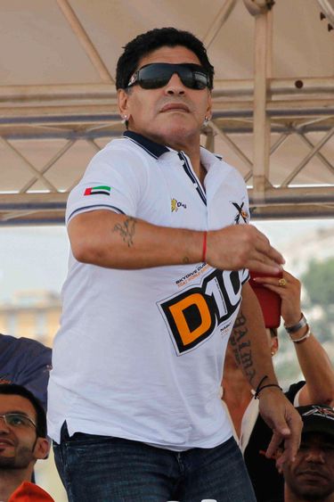 Diego Maradona zasłabł na meczu