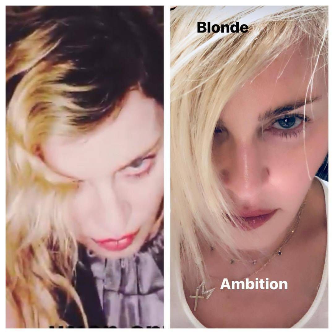 Madonna blondynką