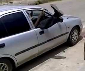 Tak się wsiada do samochodu na Karaibach