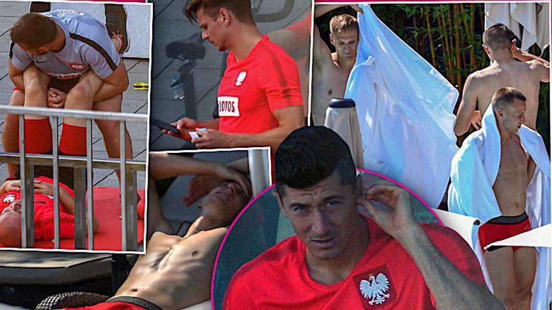 Mecz Polska-Kolumbia relaks piłkarzy