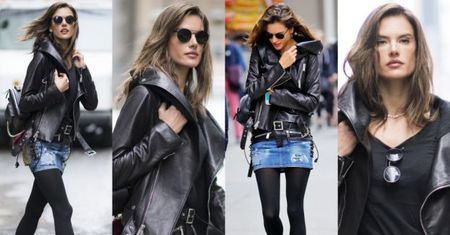 #TRENDY: Alessandra Ambrosio w dżinsowej mini