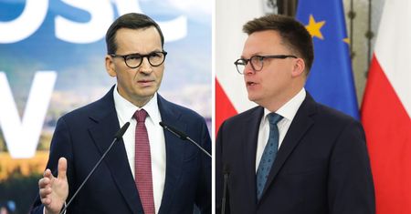 Hołownia drwił z premiera. Morawiecki reaguje