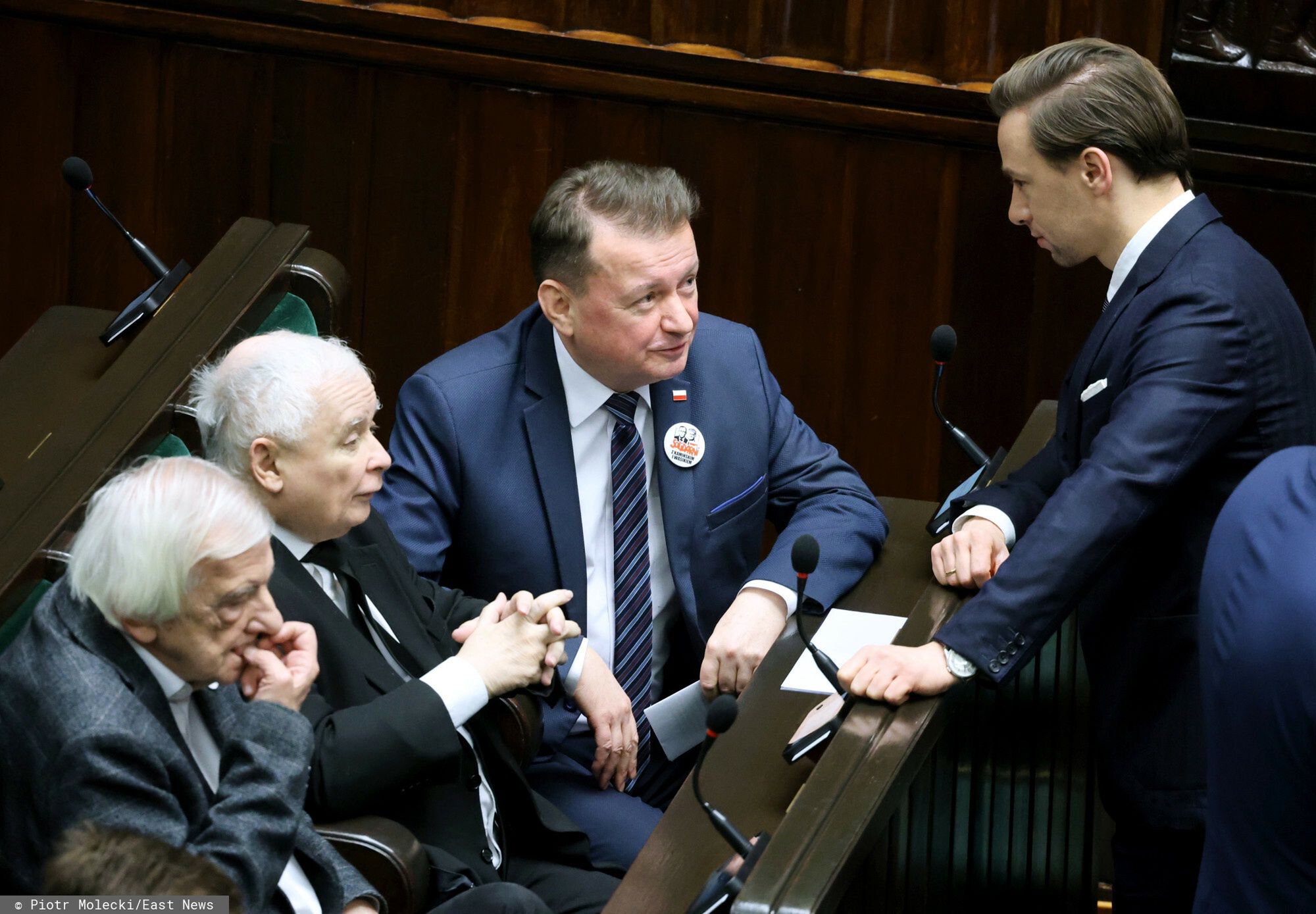 2. posiedzenie Sejmu X kadencji
Fot. Piotr Molecki/East News, Warszawa, 16.01.2024. 
2. posiedzenie Sejmu X kadencji .
N/z: Ryszard Terlecki, Jaroslaw Kaczynski, Mariusz Blaszczak, Krzysztof Bosak
Piotr Molecki