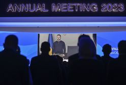 Zełenski poprosił w Davos o minutę ciszy po katastrofie helikoptera